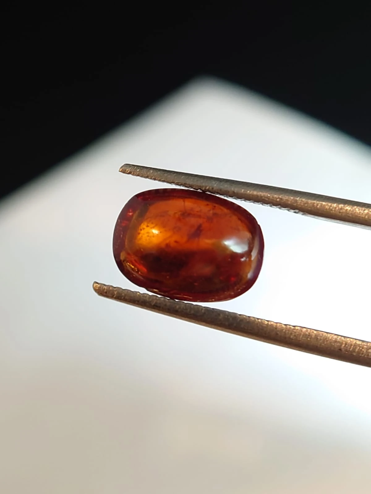 3.39ct Fanta Spessartite Garnet Cabochon Cut From Nigeria — view 2